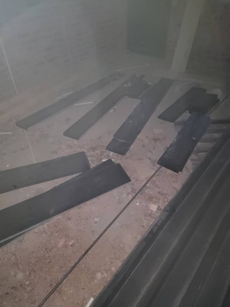 Cut granite treads ready for installation