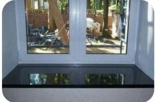 Interior granite window sill